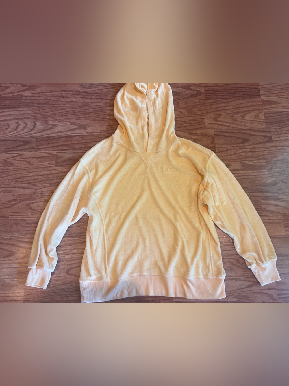 Billabong Pale Yellow Hooded Women's Sweater